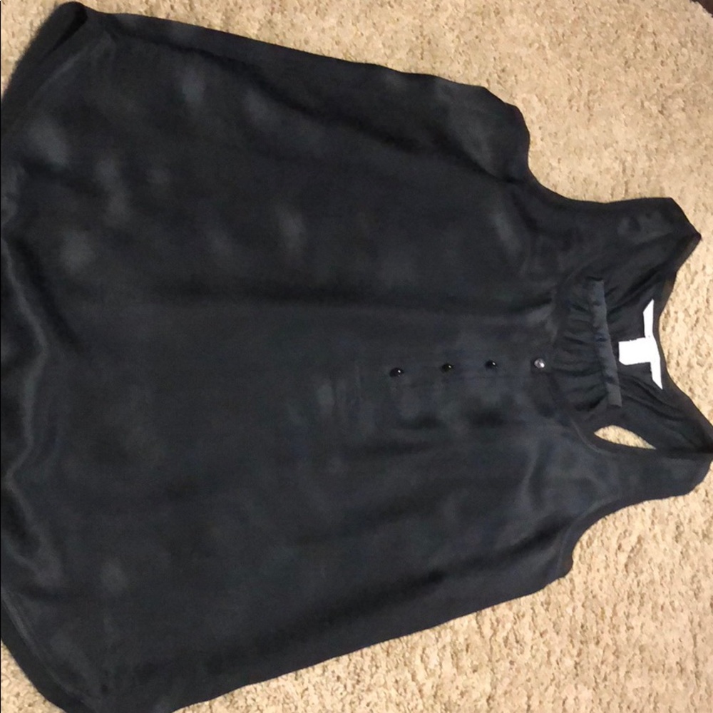 Dvf black sleeveless, racerback top